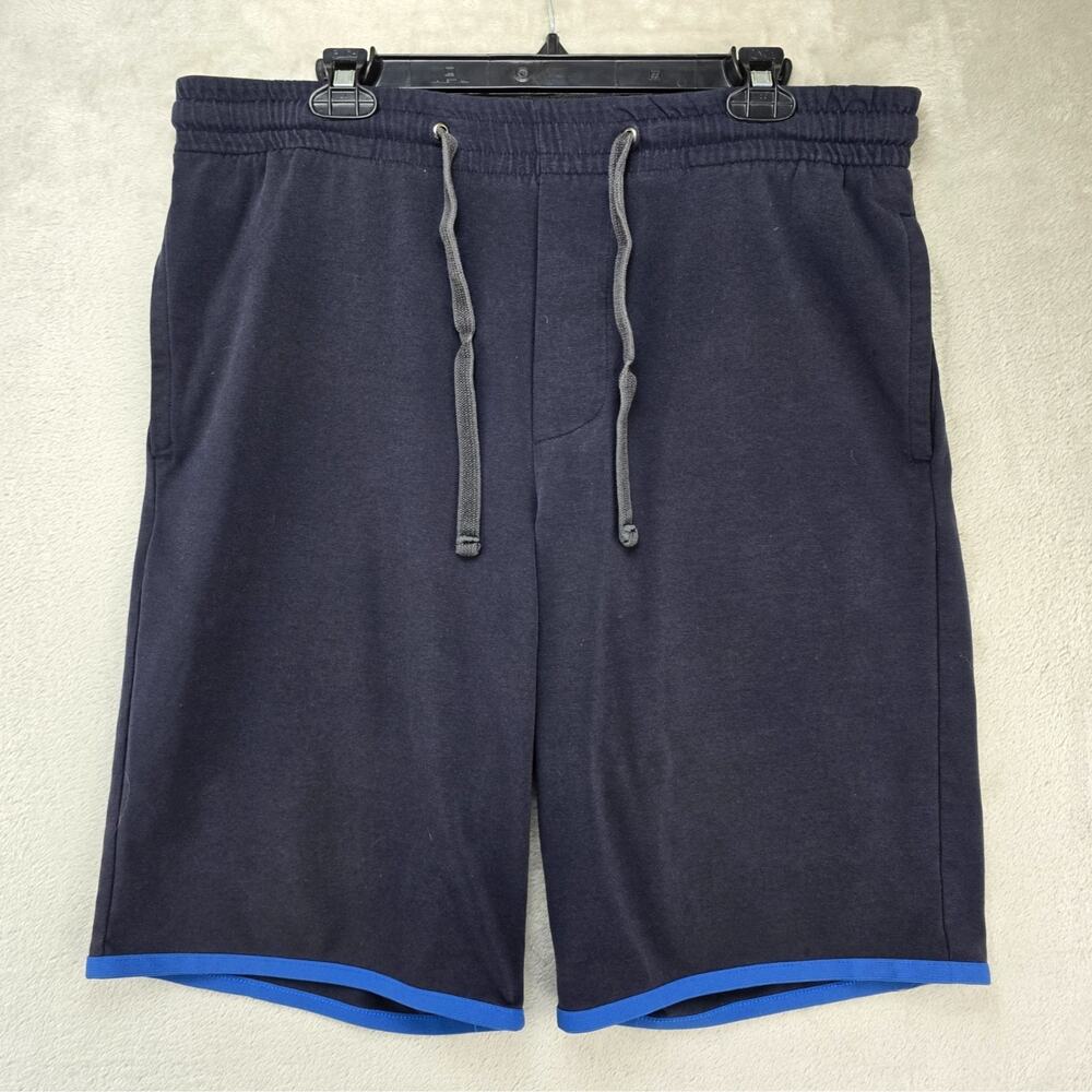 James Perse Yosemite 2 Shorts Mens XL Blue 11" Sweat Performance Gym Running